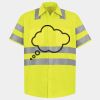 Men's High Visibility Safety Short Sleeve Work Shirt Thumbnail