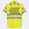 Men's High Visibility Safety Short Sleeve Work Shirt Thumbnail