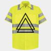 Men's High Visibility Safety Short Sleeve Work Shirt Thumbnail
