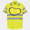Men's High Visibility Safety Short Sleeve Work Shirt Thumbnail