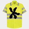 Men's High Visibility Safety Short Sleeve Work Shirt Thumbnail