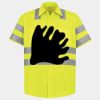 Men's High Visibility Safety Short Sleeve Work Shirt Thumbnail