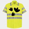 Men's High Visibility Safety Short Sleeve Work Shirt Thumbnail