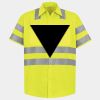 Men's High Visibility Safety Short Sleeve Work Shirt Thumbnail