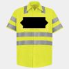 Men's High Visibility Safety Short Sleeve Work Shirt Thumbnail