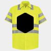 Men's High Visibility Safety Short Sleeve Work Shirt Thumbnail
