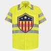 Men's High Visibility Safety Short Sleeve Work Shirt Thumbnail