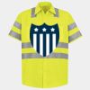 Men's High Visibility Safety Short Sleeve Work Shirt Thumbnail