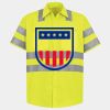 Men's High Visibility Safety Short Sleeve Work Shirt Thumbnail