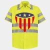 Men's High Visibility Safety Short Sleeve Work Shirt Thumbnail