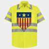 Men's High Visibility Safety Short Sleeve Work Shirt Thumbnail