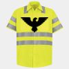 Men's High Visibility Safety Short Sleeve Work Shirt Thumbnail