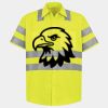 Men's High Visibility Safety Short Sleeve Work Shirt Thumbnail