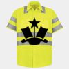 Men's High Visibility Safety Short Sleeve Work Shirt Thumbnail
