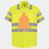Men's High Visibility Safety Short Sleeve Work Shirt Thumbnail