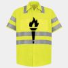 Men's High Visibility Safety Short Sleeve Work Shirt Thumbnail