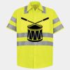 Men's High Visibility Safety Short Sleeve Work Shirt Thumbnail