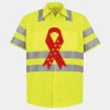 Men's High Visibility Safety Short Sleeve Work Shirt Thumbnail