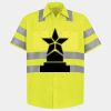 Men's High Visibility Safety Short Sleeve Work Shirt Thumbnail