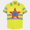 Men's High Visibility Safety Short Sleeve Work Shirt Thumbnail