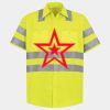 Men's High Visibility Safety Short Sleeve Work Shirt Thumbnail