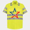 Men's High Visibility Safety Short Sleeve Work Shirt Thumbnail