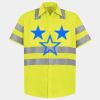 Men's High Visibility Safety Short Sleeve Work Shirt Thumbnail