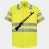 Men's High Visibility Safety Short Sleeve Work Shirt Thumbnail