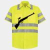 Men's High Visibility Safety Short Sleeve Work Shirt Thumbnail