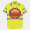 Men's High Visibility Safety Short Sleeve Work Shirt Thumbnail