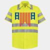 Men's High Visibility Safety Short Sleeve Work Shirt Thumbnail