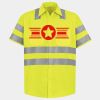 Men's High Visibility Safety Short Sleeve Work Shirt Thumbnail