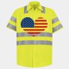 Men's High Visibility Safety Short Sleeve Work Shirt Thumbnail