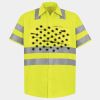 Men's High Visibility Safety Short Sleeve Work Shirt Thumbnail