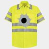 Men's High Visibility Safety Short Sleeve Work Shirt Thumbnail