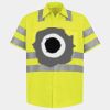 Men's High Visibility Safety Short Sleeve Work Shirt Thumbnail