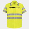 Men's High Visibility Safety Short Sleeve Work Shirt Thumbnail