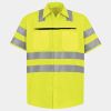 Men's High Visibility Safety Short Sleeve Work Shirt Thumbnail