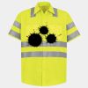 Men's High Visibility Safety Short Sleeve Work Shirt Thumbnail
