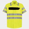 Men's High Visibility Safety Short Sleeve Work Shirt Thumbnail