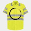 Men's High Visibility Safety Short Sleeve Work Shirt Thumbnail