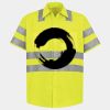 Men's High Visibility Safety Short Sleeve Work Shirt Thumbnail